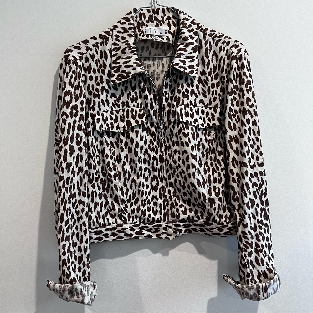 KENAR  animal print‎ full zip jacket